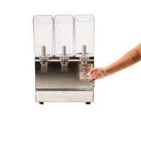 Dispensador de Jugos y Bebidas Frías 10 Litros de 3 Tanques Set X 2 Unidades