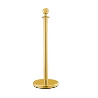 Poste Separador de Fila Dorado para Cinta de Gancho - Elegante Set X 5 Unidades