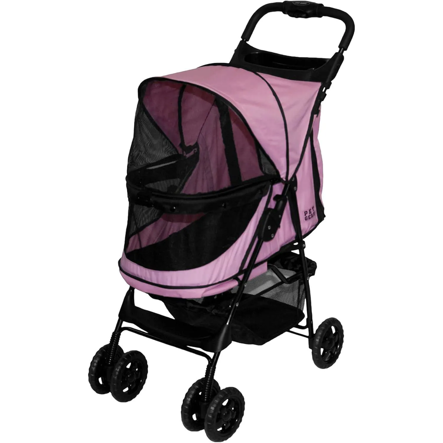 Coche Para Mascotas 70x53x100cm Mediano Rosado