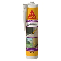 Sikasello Multiusos Gris 280 ml x 12 Und Sello Acrilico para Fisuras Sin Movimiento