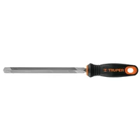 Lima Triangular Pesada Bastarda de 8" Mango Comfort Grip x 6 Uds Truper