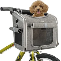 Cesta de Bicicleta para Perro. Gris 10048 Babe