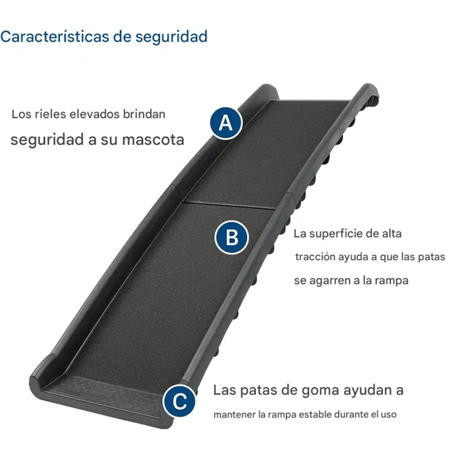 Kit de Viaje para Mascotas con Barrera y Rampa Plegable para Vehículo PetSafe Happy Ride Negro 5