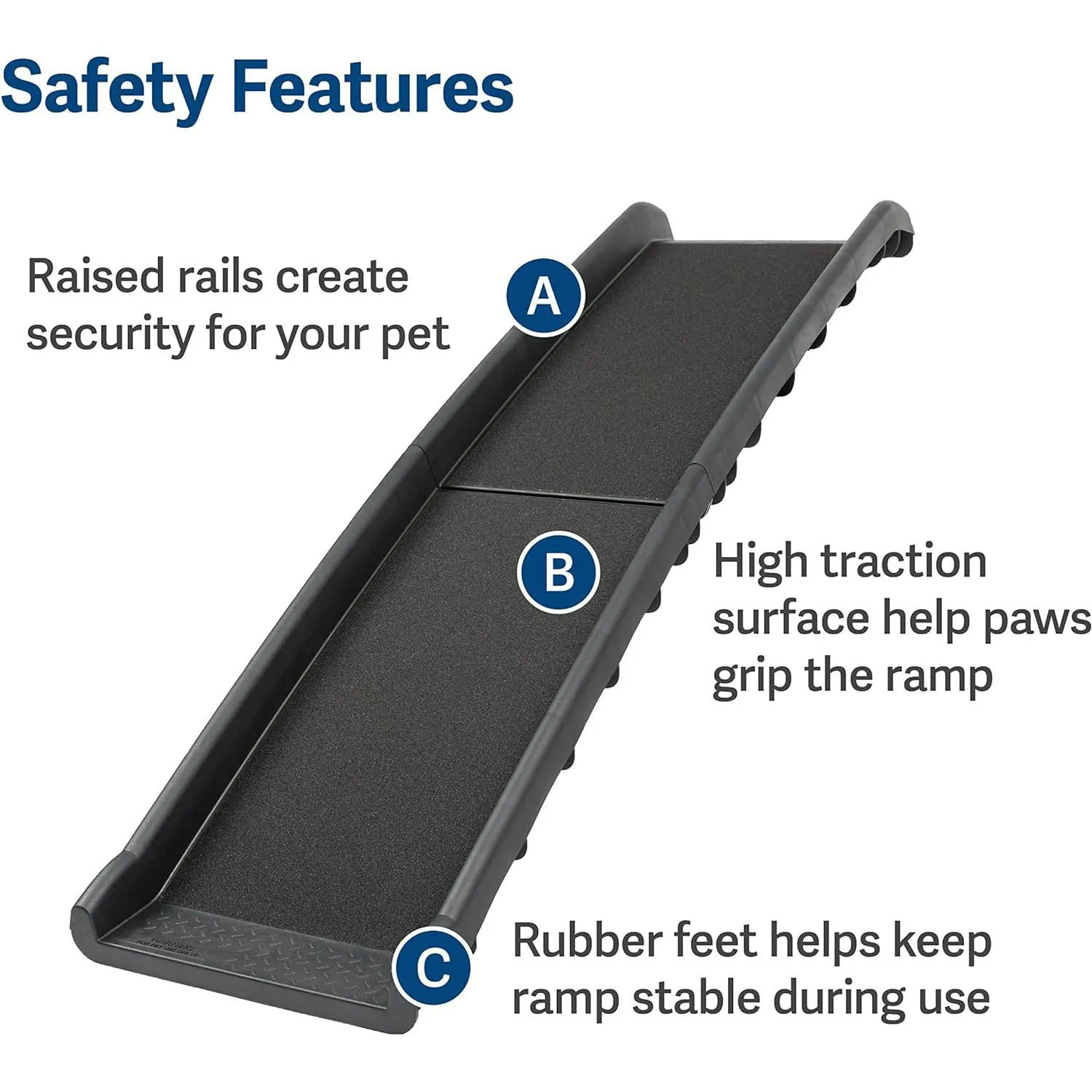 Kit de Viaje para Mascotas con Barrera y Rampa Plegable para Vehículo PetSafe Happy Ride Negro 7