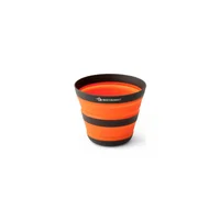 Vaso Plega Para Camping de Acero Inoxidable 0.4L Color Naranja
