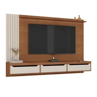 Mueble para Tv 75" en Mpd 200Cm Incluye Soporte Cerezo con Blanco