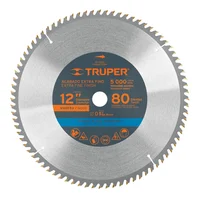 Disco Sierra Madera de 12 Pulgadas Centro 1 Pulgadas 80 Dientes Set X 12 Unidades