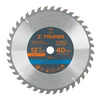 Disco Sierra Madera de 12 Pulgadas Centro 1 Pulgadas 40 Dientes Set X 12 Unidades