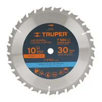Disco Sierra Madera de 10 Pulgadas Centro 5/8 Pulgadas 30 Dientes Set X 12 Unidades