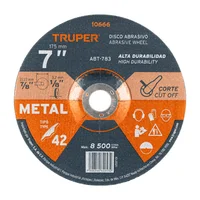 Disco para Corte de Metal de 7 Pulgadas 3.2 mm 8.500 Rpm Set X 30 Unidades
