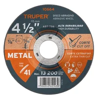 Disco Corte de Metal de 4.1/2 Pulgadas Uso General Set X 30 Unidades