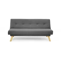 Sofá Cama 3 Puestos Moroni Patas Natural 182x85x85 cm Gris