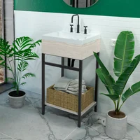 Kit Lavamanos Oslo 48X43 Godai Piso Entrepaño Soder