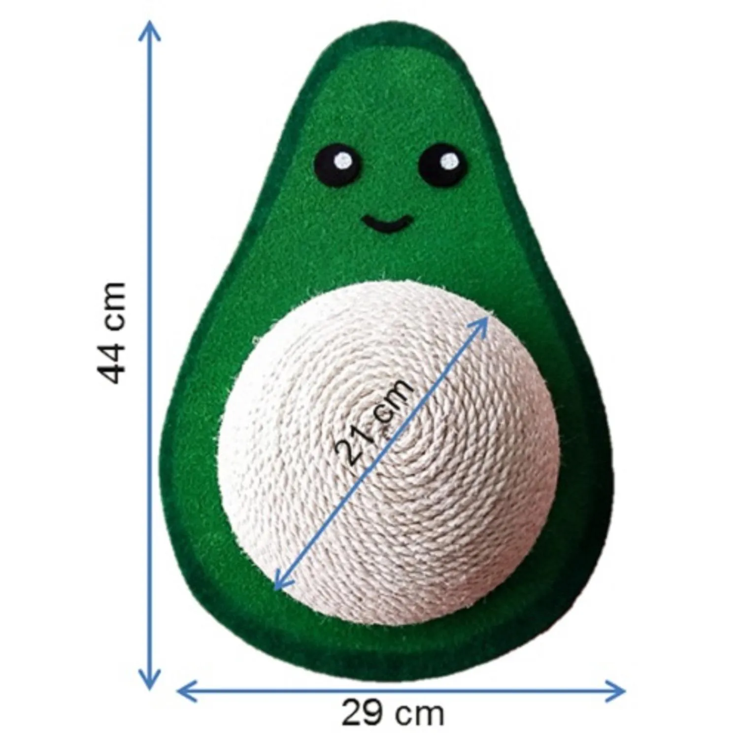 Rascador Para Gatos Aguacate 44x29x25cm Pequeño 5