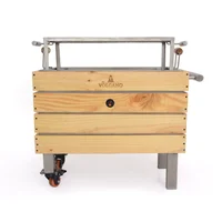 Asador A Carbón Caja China 36X70Cm Volcano