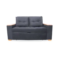 Sofacama Weber Tela Gris 180X90X80 Cm