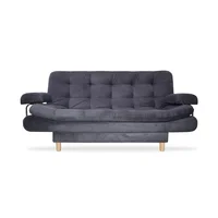 Sofacama Keller Tela Gris 175X90X80 Cm