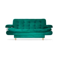 Sofacama Keller Tela Verde 175X90X80 Cm