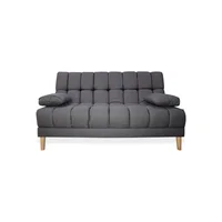 Sofacama Baumann Tela Gris 180X90X80 Cm