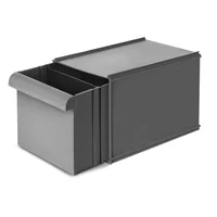 1 Cajón Organizador Herramienta Apilables y Modulares 25kg Gris