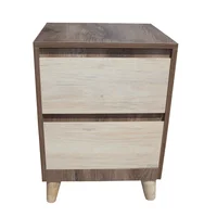 Mesa De Noche Patas De Madera 40X57X35Cm