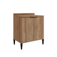 Mueble Inferior Bertolini De 80Cm En Mdp Con Tapa Freijo
