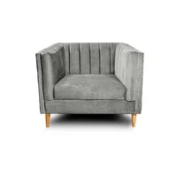 Poltrona Parma Fortte Pers 1 puesto Gris sin patas Hc