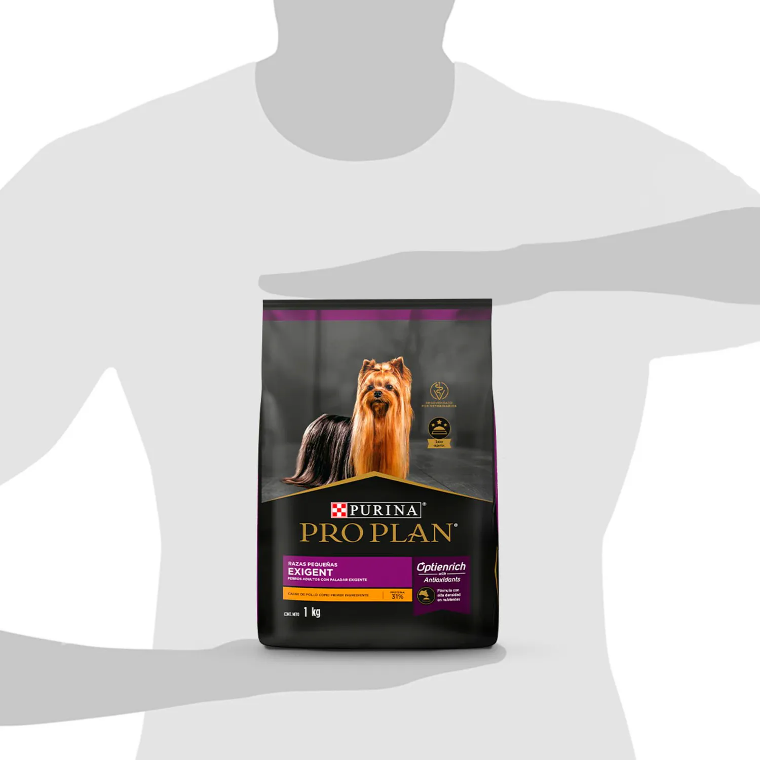 Comida Seca Para Perro Pro Plan Raza Pequeña Sabor A Pollo 1kg