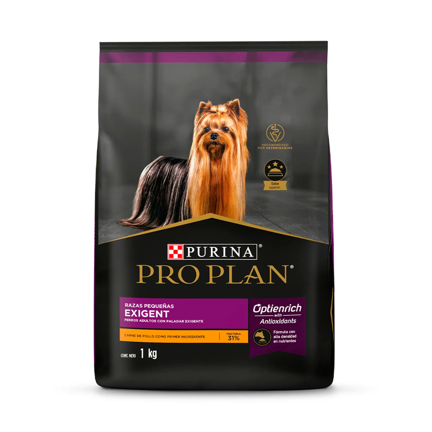 Comida Seca Para Perro Pro Plan Raza Pequeña Sabor A Pollo 1kg