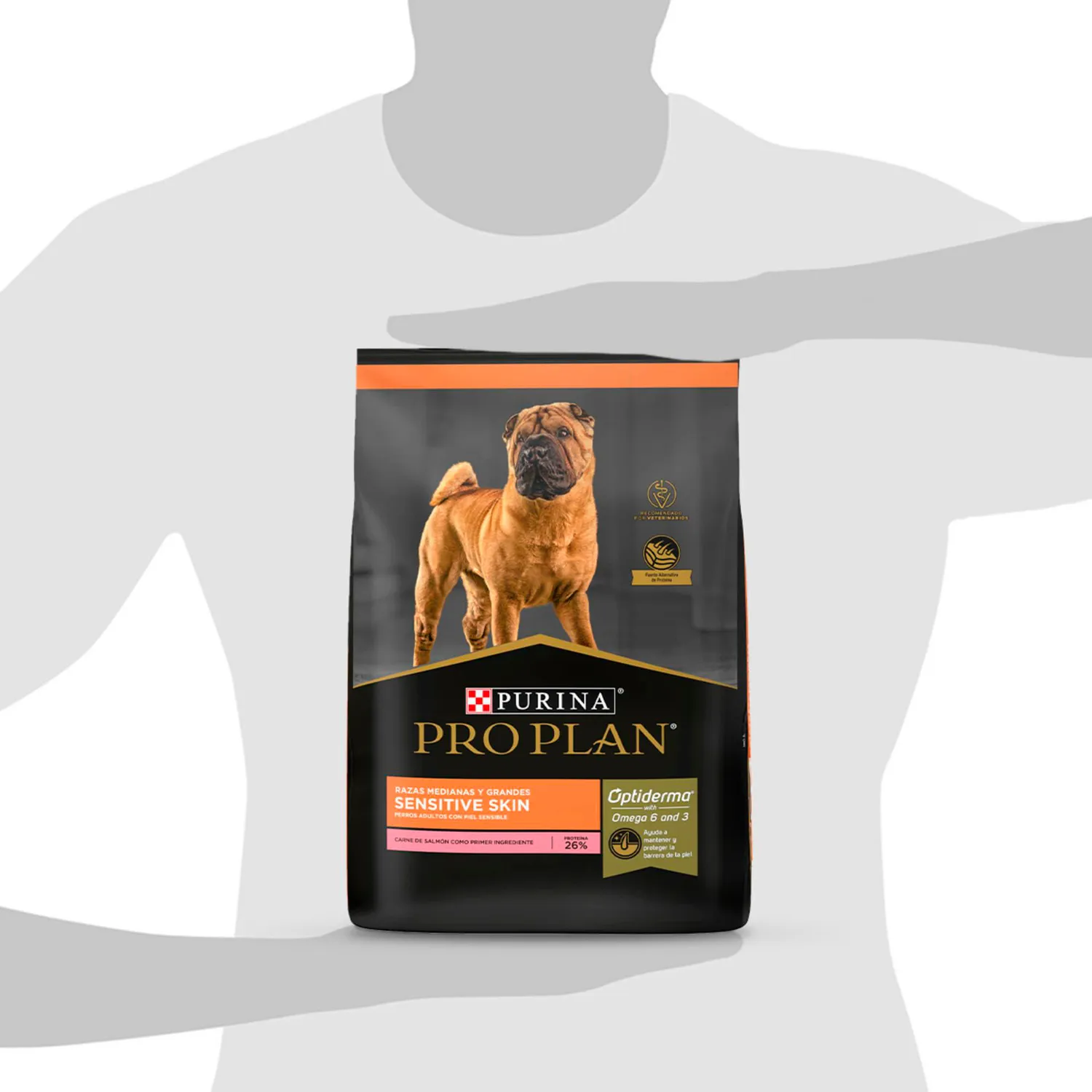 Comida Seca Para Perro Adulto Pro Plan Sensitive Skin 3kg 8