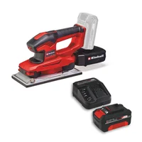 Lijadora Orbital 1/4 Pulgada Inalámbrica 18V + 1 Batería 4.0 Ah y Cargador Einhell