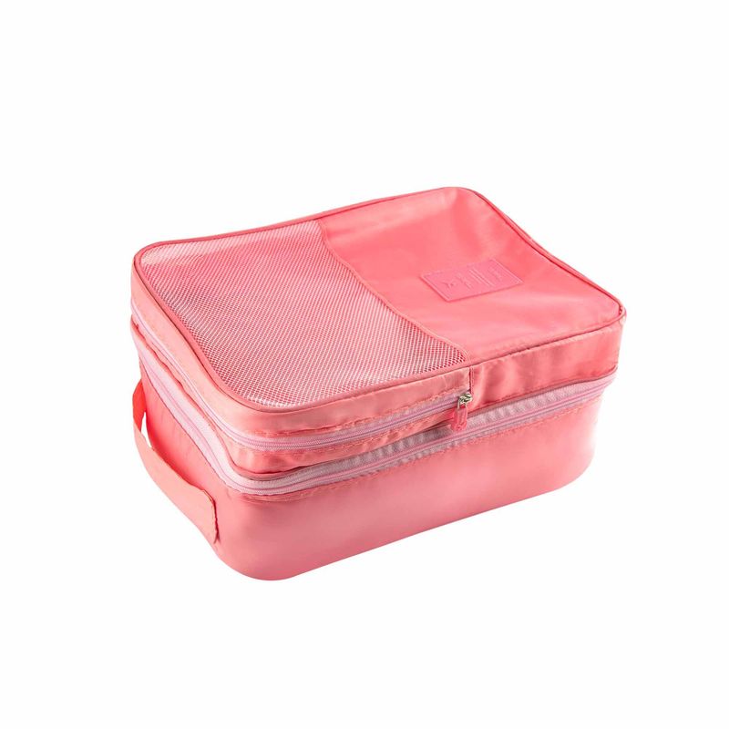 Bolsa Organizadora de Viaje Para Zapatos Capas Multiusos Rosado