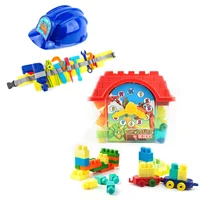 Kit Creativo: Herramientas de Juguete + Casa de 60 Bloques