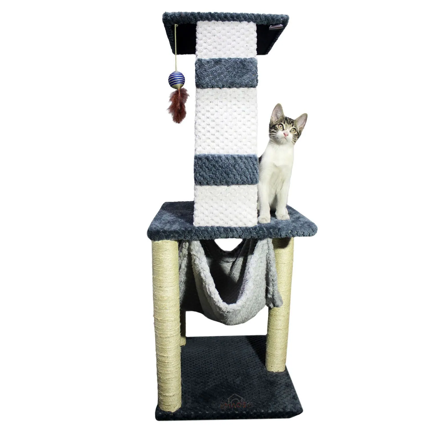 Gimnasio Rascador Para Gatos 60x60x135cm Mediano