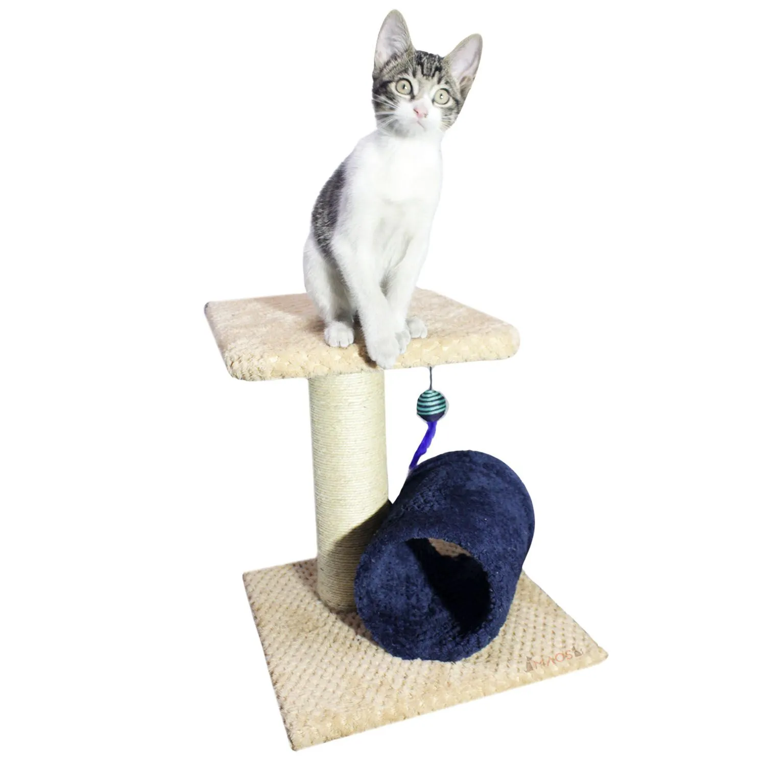 Gimnasio Rascador Para Gatos 35x35x40cm Mediano Beige