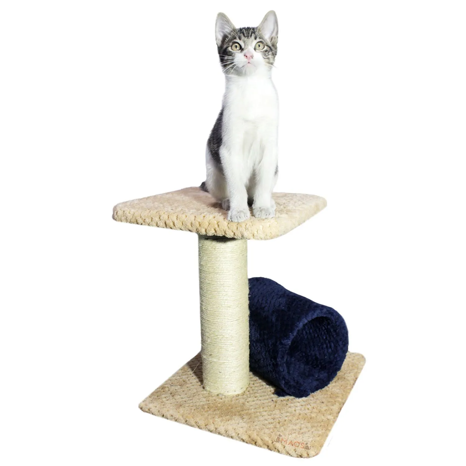 Gimnasio Rascador Para Gatos 35x35x40cm Mediano Beige 3