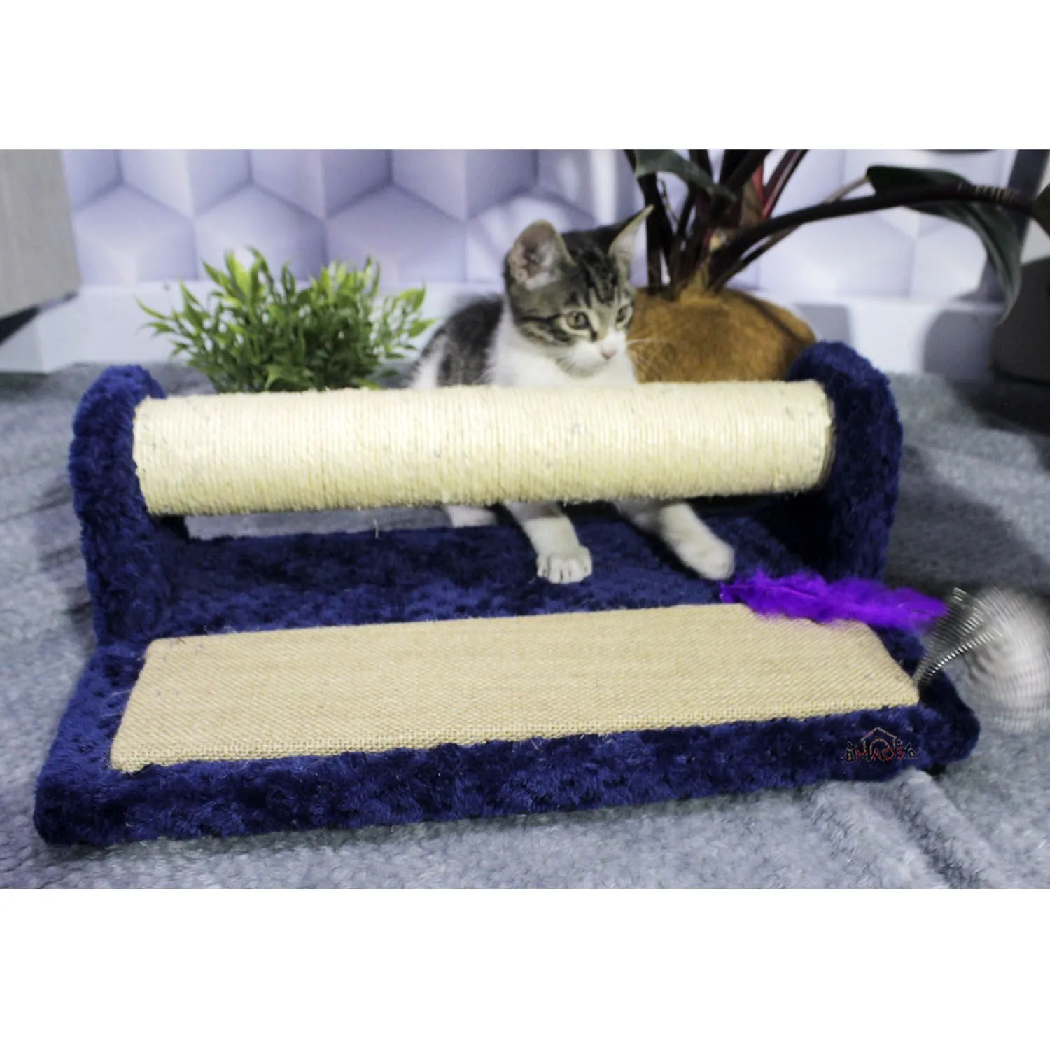Gimnasio Rascador Para Gatos 42x25x17cm Mediano