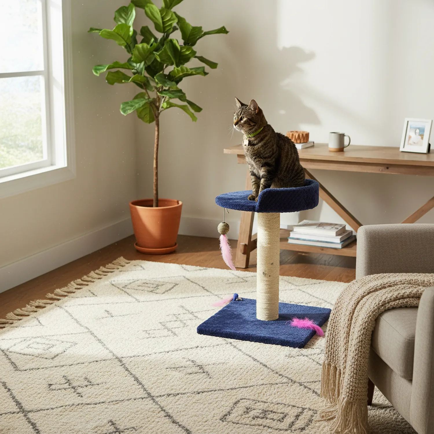 Gimnasio Rascador Para Gatos 40x40x60cm Mediano PETR 5