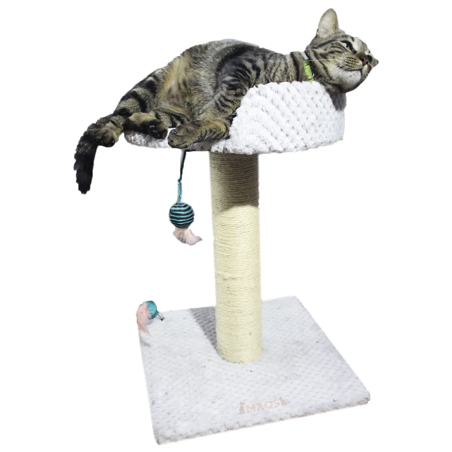 Gimnasio Rascador Para Gatos 40x40x60cm Mediano Gris