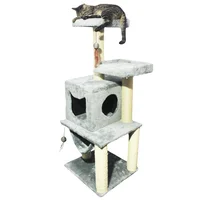 Gimnasio Rascador Para Gatos 50x45x135cm Mediano Gris