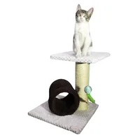 Gimnasio Rascador Para Gatos 35x35x40cm Mediano Café