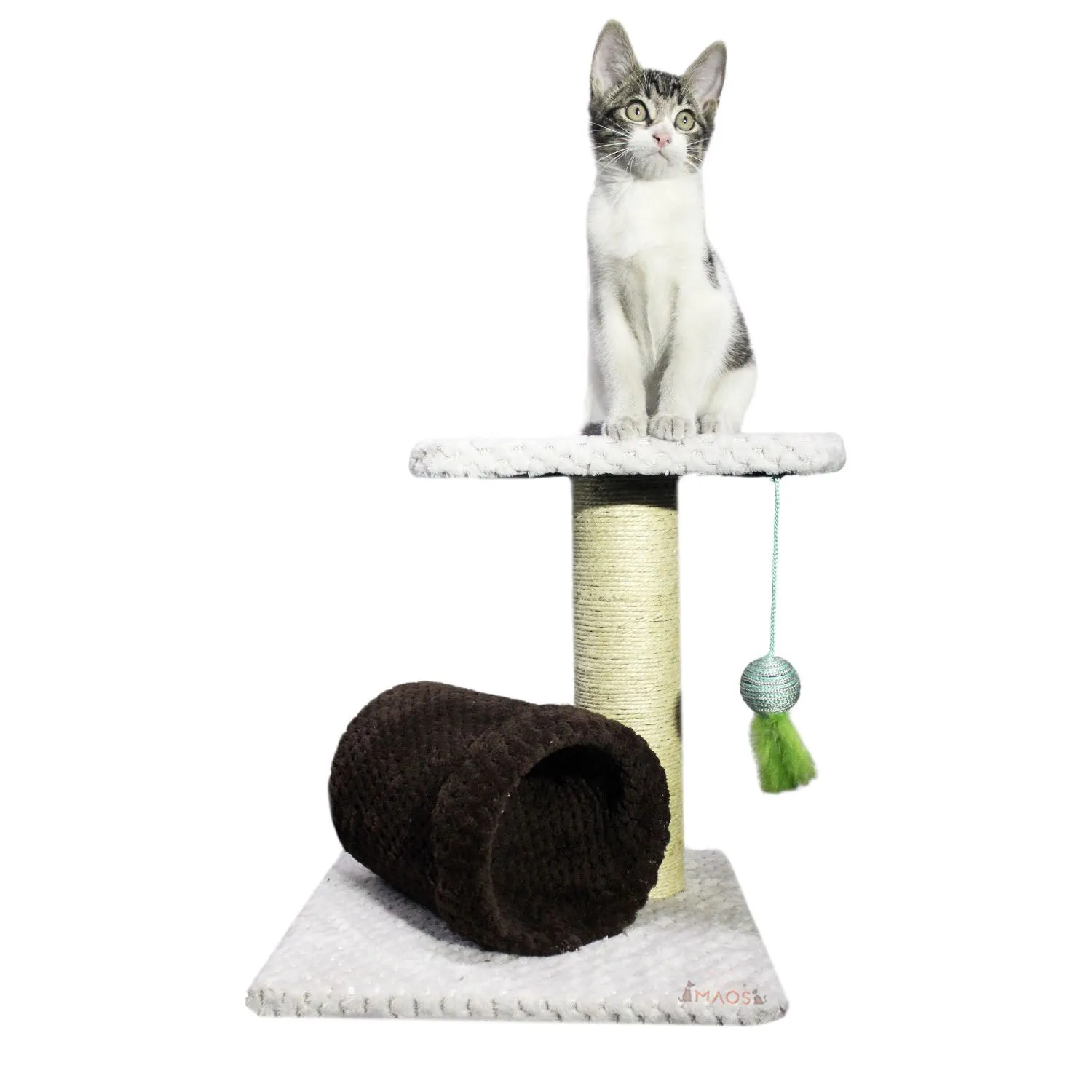 Gimnasio Rascador Para Gatos 35x35x40cm Mediano Café