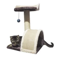 Gimnasio Rascador Para Gatos 40x40x60cm Mediano Café
