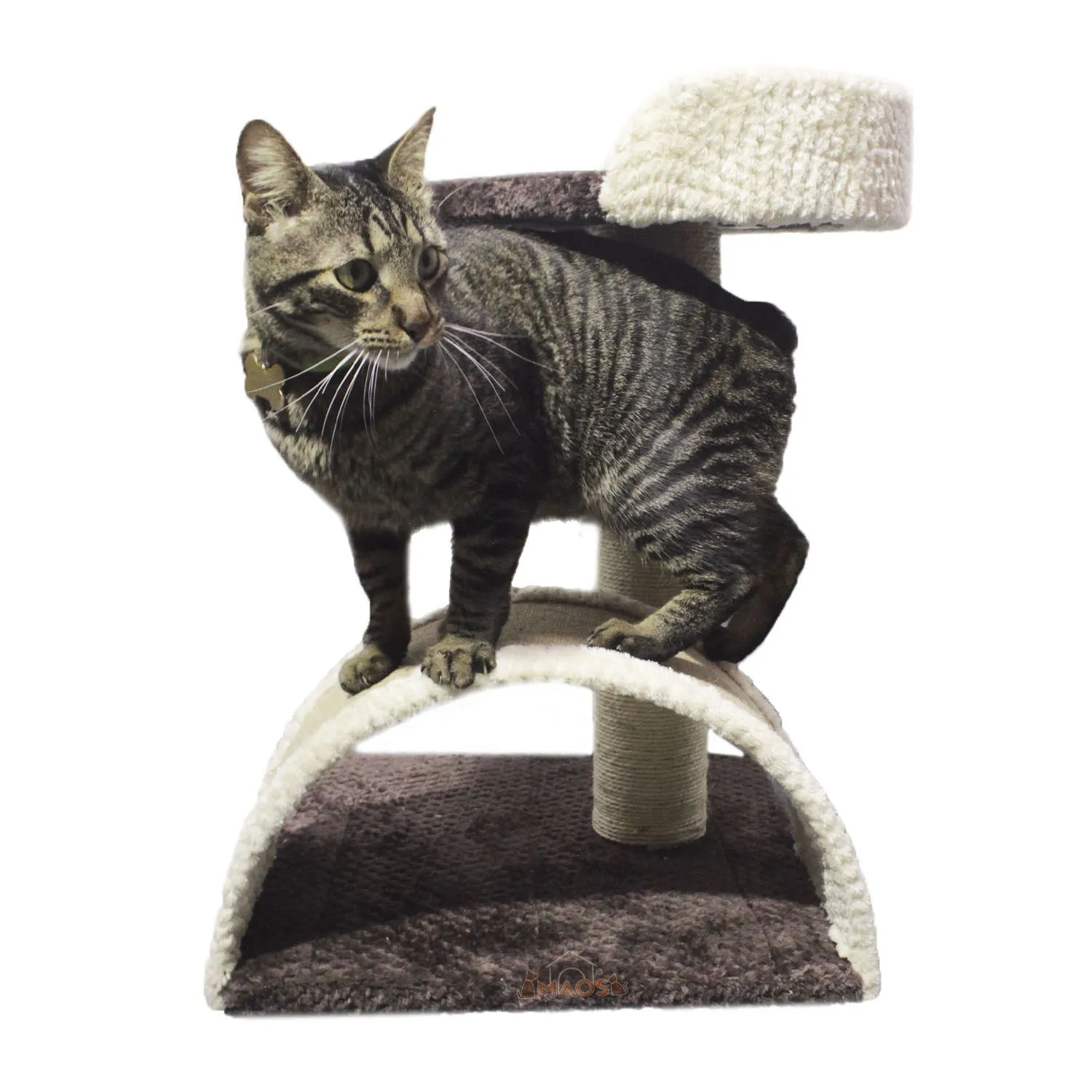 Gimnasio Rascador Para Gatos 40x40x60cm Mediano Café