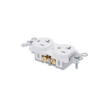 Tomacorriente Doble 20A-125V T.Amer Blanco S/Placa Halux