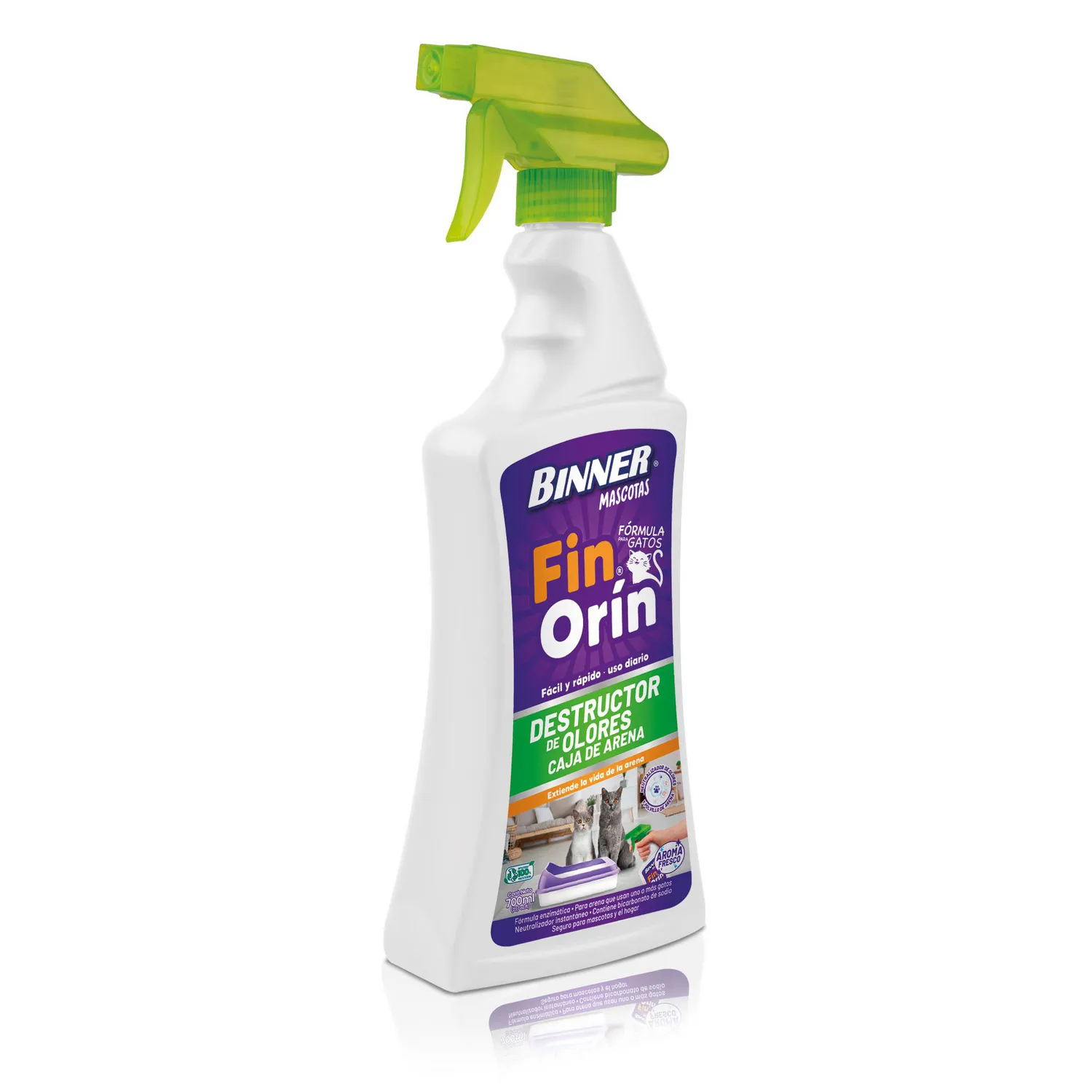 Destructor de Olores Arenero Fresco 700ml Fin Orín