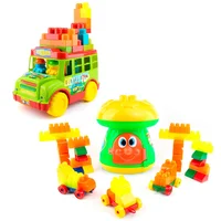 Kit X2 Juguetes Didácticos: Autobús 19 Pzas + Hongo 60 Pzas
