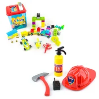 Combo Creativo: Bloques Armatodo 105 Pzas + Set de Bomberos
