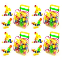 Kit X4 Maleteros Didácticos de 65 Bloques C/u Armotodo Jugar