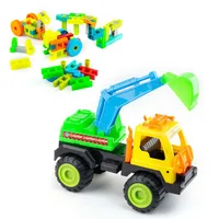 Kit Constructor 3d X100 Pzas+ Volqueta Grúa: Aprende y Juega